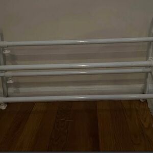 Adjustable White Shoe Rack